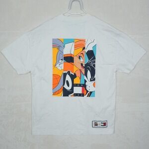 EUC - Tommy Jeans Space‎ Jam Looney Tunes White Men's T-Shirt Size S